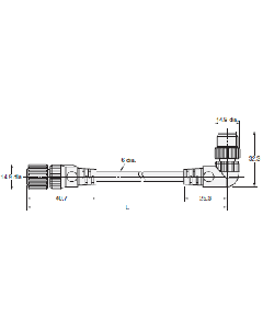 Omron XS2W-D423-D81-A Sensor I/O Connector