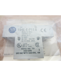 Allen Bradley 194E-E-P11 Auxiliary Contact Block