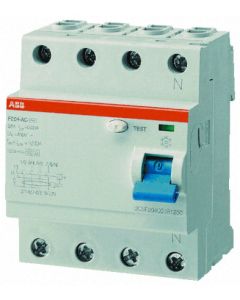 F204AC-100/0.03 RCCB Circuit Breaker-ABB-TodayComponents
