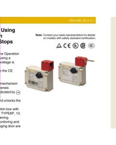 Omron D4BL-3DRG-A Solenoid Interlock Door Switch