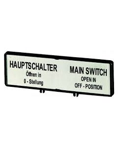Moeller ZFS61/62-P3 Label