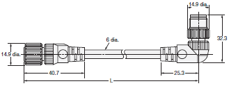Omron XS2W-D423-D81-A Sensor I/O Connector