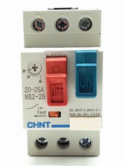 Chint NS2-25( 0.25-0.4A) /( 0.4-0.63A)/( 6-10A)