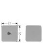 Siemens 3SB3906-1AD Label