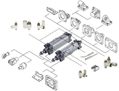 SMC Corporation CG1A50-PS Pneumatics