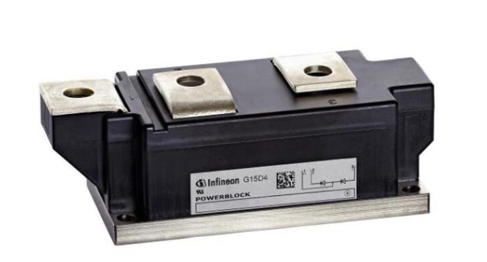 Infineon 1200V 600A, Dual Rectifier Diode, 3-Pin DD600N12KHPSA2