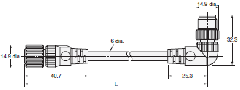 Omron XS2W-D423-D81-A Sensor I/O Connector