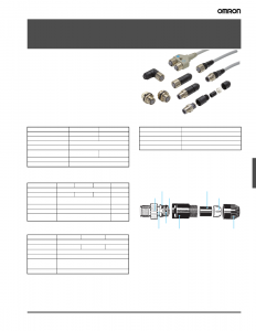 Omron XS2F-M12PUR3S5M Sensor I/O Connector