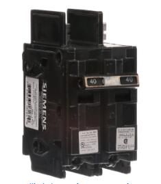 Siemens BQ2B040H Breaker